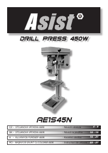 Használati útmutató Asist AE1S45N Állványos fúrógép