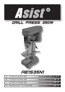 Használati útmutató Asist AE1S35N1 Állványos fúrógép