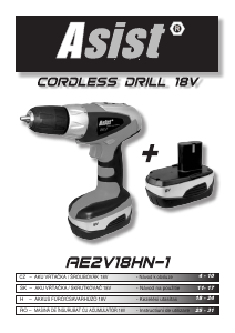 Használati útmutató Asist AE2V18HN-1 Fúró-csavarozó
