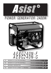 Manuál Asist AE8G240N-F Generátor