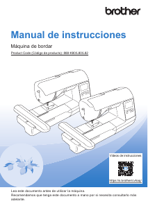 Manual de uso Brother PE900 Maquina de bordar