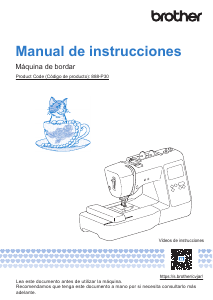 Manual de uso Brother PE545 Maquina de bordar