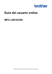Manual de uso Brother MFC-L9610CDN Impresora multifunción