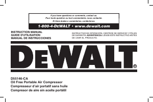 Manual DeWalt D55146 Compressor