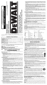 Manual DeWalt DCL023 Lamp