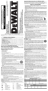 Manual de uso DeWalt DC012 Radio