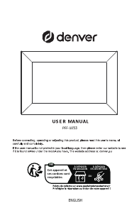 Manual Denver PFF-1053B Digital Photo Frame