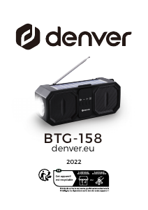 Käyttöohje Denver BTG-158 Kaiutin