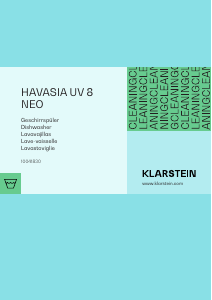 Mode d’emploi Klarstein 10041830 Havasia UV 8 Neo Lave-vaisselle