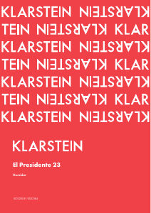 Manuale Klarstein 10032008 El Presidente 23 Umidificatore per sigari