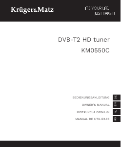 Manual Krüger and Matz KM0550C Digital Receiver
