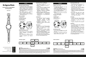 Instrukcja Krüger and Matz KM0720 Activity Smartwatch