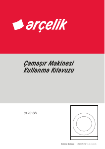 Kullanım kılavuzu Arçelik 8123 SD Çamaşır makinesi