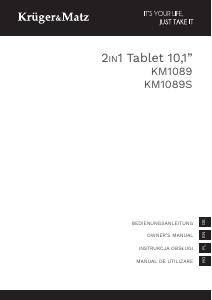 Manual Krüger and Matz KM1089S Tablet