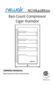 Handleiding Newair NCH840BK00 Humidor