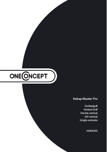 Manuale OneConcept 10009355 Kebap Master Pro Doner griglia