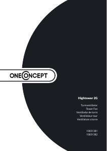 Manual de uso OneConcept 10031382 Hightower 2G Ventilador