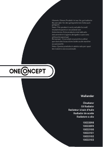 Handleiding OneConcept 10033100 Wallander Kachel