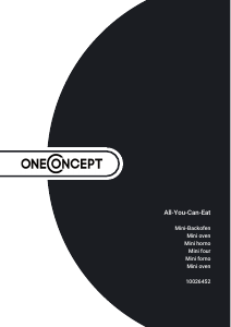 Manual OneConcept 10026452 Oven