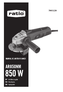 Manual de uso Ratio AR850NM Amoladora angular