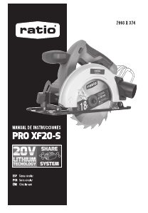 Manual Ratio PRO XF20-S Circular Saw