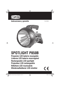 Manual de uso Ratio P850B Linterna