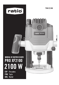 Manual de uso Ratio PRO XF2100 Fresadora de superficie