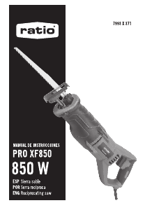 Manual Ratio PRO XF850 Serra sabre
