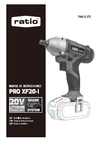 Manual de uso Ratio PRO XF20-I Atornillador