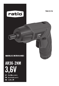 Manual de uso Ratio AR36-2NM Atornillador