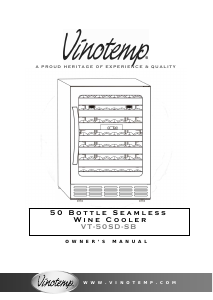 Manual Vinotemp VT-50SD-SB Wine Cabinet