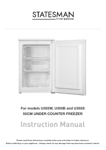 Manual Statesman U355W Freezer