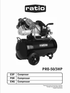 Manual de uso Ratio PRO-50/3HP Compresor