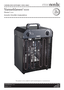 Manual Ensonordic 355030 Heater