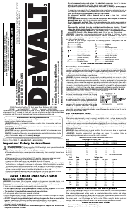 Manual DeWalt DC020 Lamp