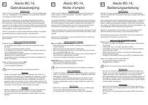 Bruksanvisning Alecto BC-14 Elektronisk skadedjursbekämpning