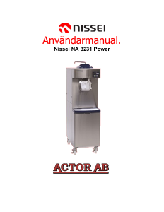 Bruksanvisning Nissei NA 3231 Power Glassmaskin
