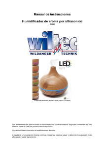 Manual de uso Wiltec 61896 Humidificador