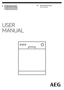 Bedienungsanleitung AEG FEB52600ZD Geschirrspüler