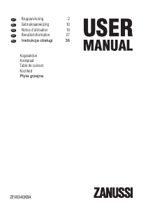 Manual Zanussi ZEV6340XBA Plită