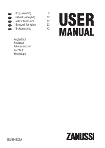 Mode d’emploi Zanussi ZEV8646XBA Table de cuisson