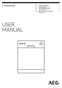 Manual de uso AEG FSE53600Z Lavavajillas