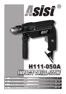 Návod Asist H111-050A Príklepová vŕtačka
