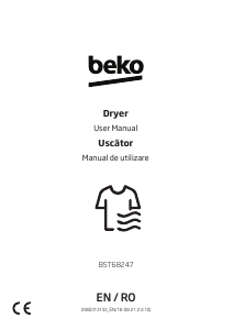 Manual BEKO B5T68247 Uscător