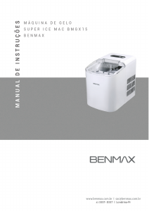 Manual Benmax BMGX15 Máquina de fazer gelo