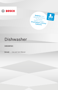 Manual Bosch SHE53B75UC Dishwasher