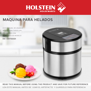 Manual de uso Holstein HH-09170001 Máquina de helados