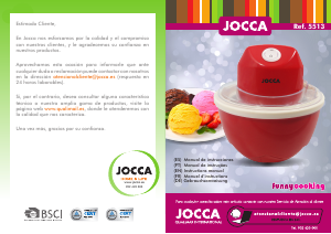 Manual de uso Jocca 5513 Máquina de helados