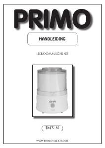 Handleiding Primo IM3-N IJsmachine