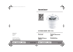 Bedienungsanleitung SilverCrest IAN 360839 Eismaschine